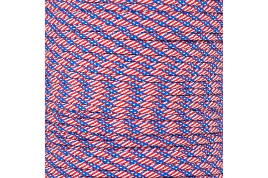 Paracord Planet 250 Foot Spools of 550 Type III 7 Strand Paracord (USA Flag 250 Foot Spool)