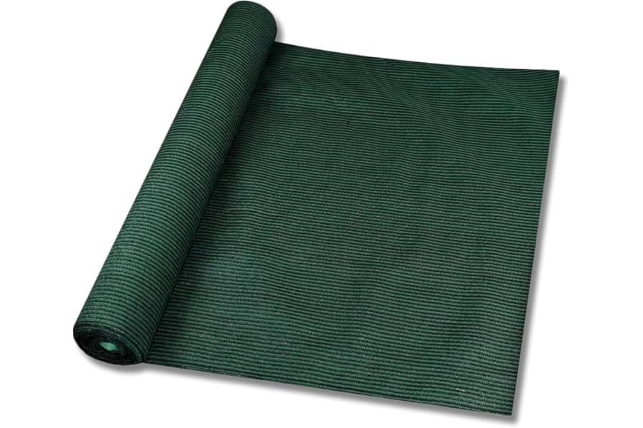 Patio 6' x 15' Sun Shade Fabric Roll 6/8/12 FT Shade Cloth for Patio, Outdoor Mesh Sail Sun Shades Canopy Replacement Pergola Cover for Backyard Deck Porch, Green