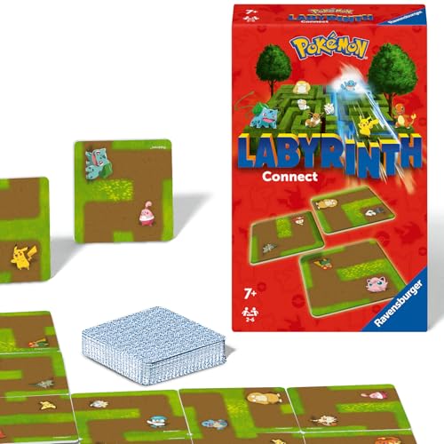 Ravensburger 22579 - Pokémon Labyrinth Connect - cadeauspel voor 2-6 spelers, kinderspel en reisspel vanaf 7 jaar, Pokémon-cadeaus - verjaardagscadeaus : Kobbert, Max J.