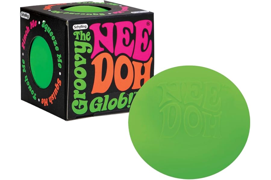 Schylling NeeDoh Original - Sensory Fidget Toy - Green - Ages 3 to Adult , 1 Count ( Pack of 1)