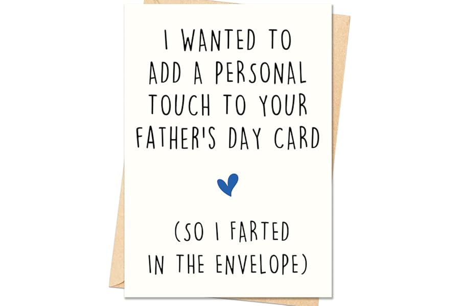 Smithtuy Fathers Day Card, Funny Fathers Day Card Gifts Decorations for Dad from Daughter Son Kids, Happy Father's Day Cards Gifts Ideas, Hilarious Joke Father's Day Cards for Dad