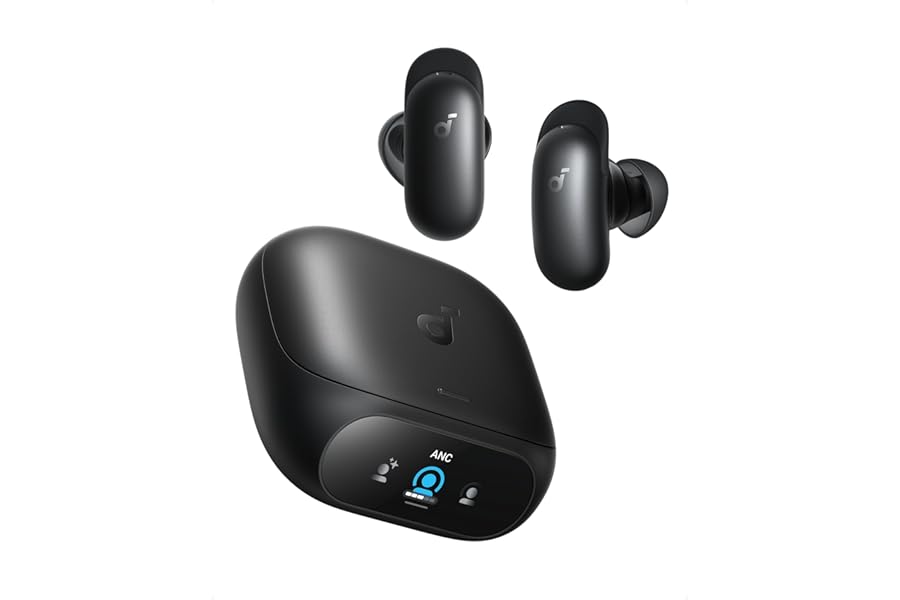Soundcore Liberty 5 Pro,Guinness World Records-Certified Call Quality,Anker Thus™ AI Chip,Active Noise Cancelling Wireless Earbuds,Crystal-Clear Calls for Commute,Noisy Environments