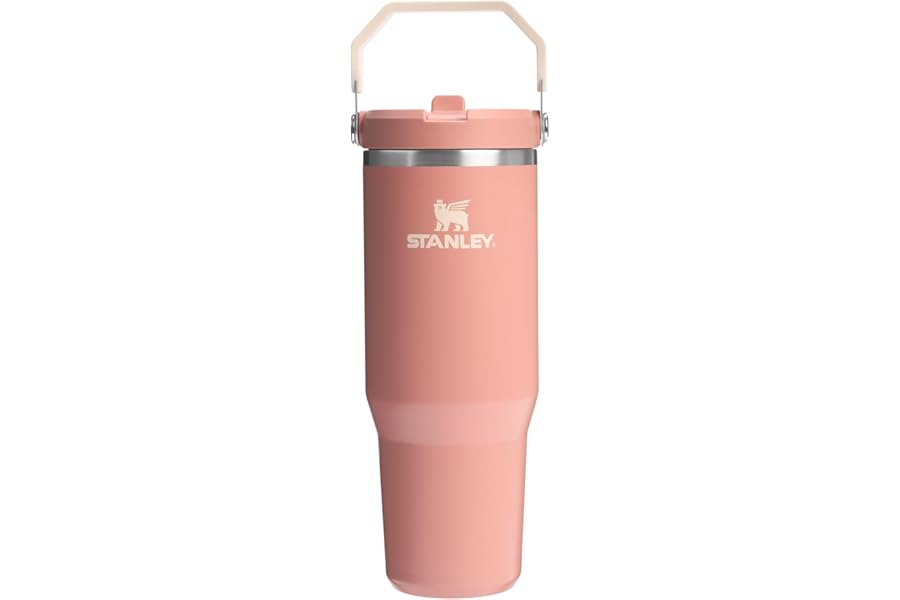Stanley IceFlow 2.0 Flip Straw Tumbler with Handle 30 oz | Twist On Lid and Flip Up Straw | Leak Resistant Water Bottle | Insulated Stainless Steel | BPA-Free | Exclusive Sienna
