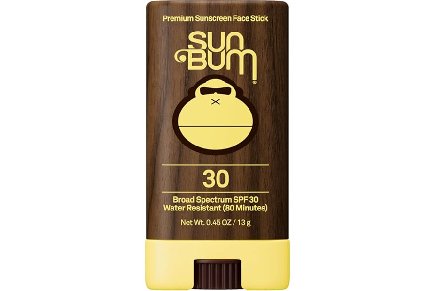 Sun Bum Original SPF 30 Face Stick Sunscreen - Water-Resistant Broad Spectrum Facial Sunscreen with Vitamin E - Hawaii 104 Ac