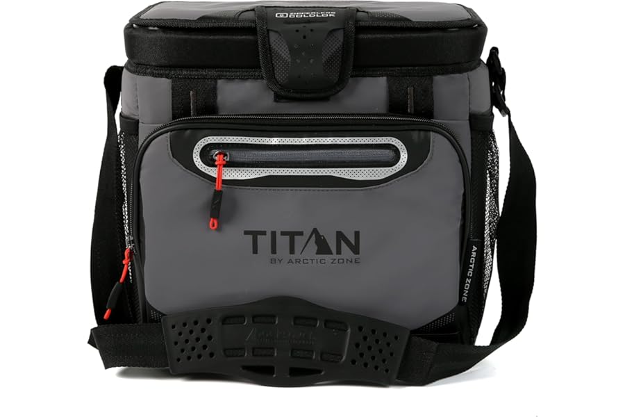 Titan by Arctic Zone Deep Freeze Cooler - Zipperless Hardbody Cooler - Deep Freeze Insulation, HardBody Liner, and SmartShelf
