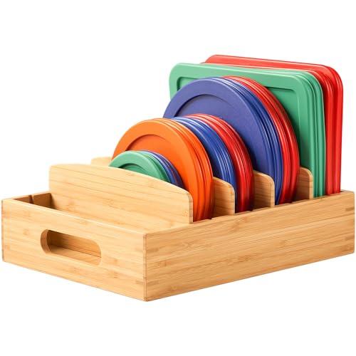 Umilife Food Container Organizer for Kitchen Cabinet Drawer, Organization & Storage in Pantry, Office, Bathroom, Size Medium