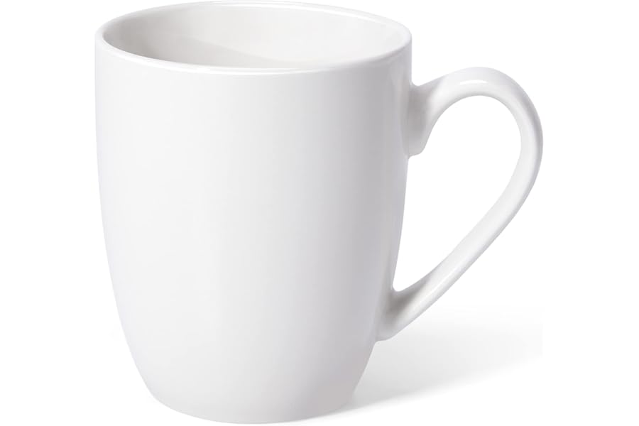 Urbanstrive 16 oz Large Coffee Mugs Ceramic Coffee Mug White Coffee Cups Tea Cups Idea Gift for Women Men House Warming Gifts New Home Office, White 1 Pack