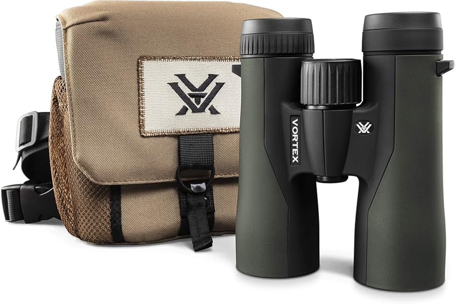 Vortex Crossfire HD 10x42 Binoculars | HD Optics, Tripod Adaptable, Waterproof, Fogproof, Shockproof, Included GlassPak Harness - Unlimited, Unconditional Warranty