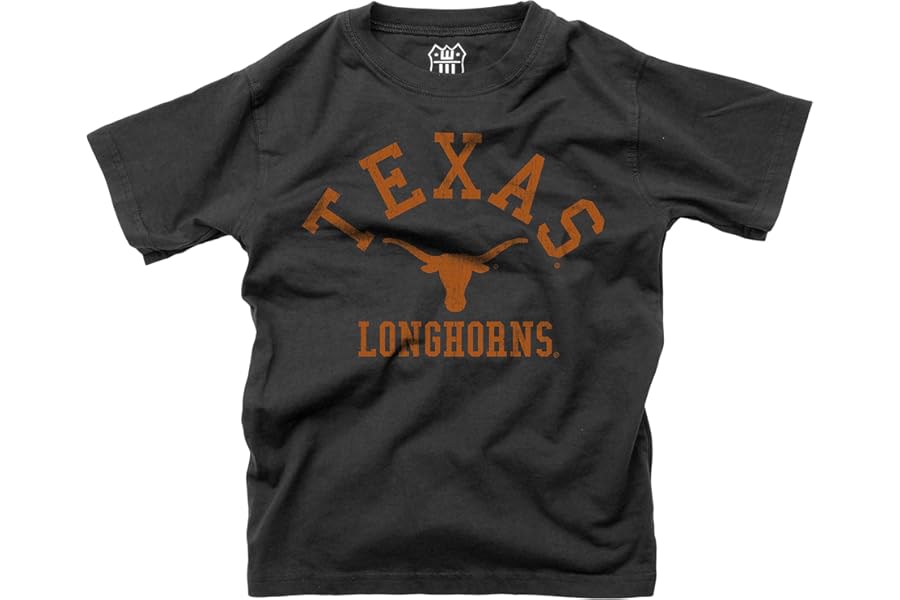 Wes and Willy NCAA Kids Short Sleeve Organic Cotton Tee Shirt