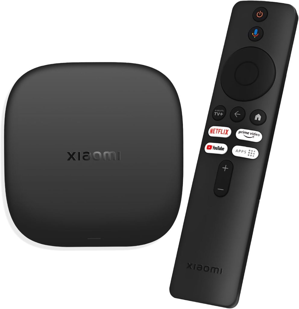 Xiaomi Mi TV Box S 3rd Gen, 2GB RAM + 32GB ROM, Wi-FI 6, Streaming 4K Ultra HD, Bluetooth, Soporta Google TV, Negro