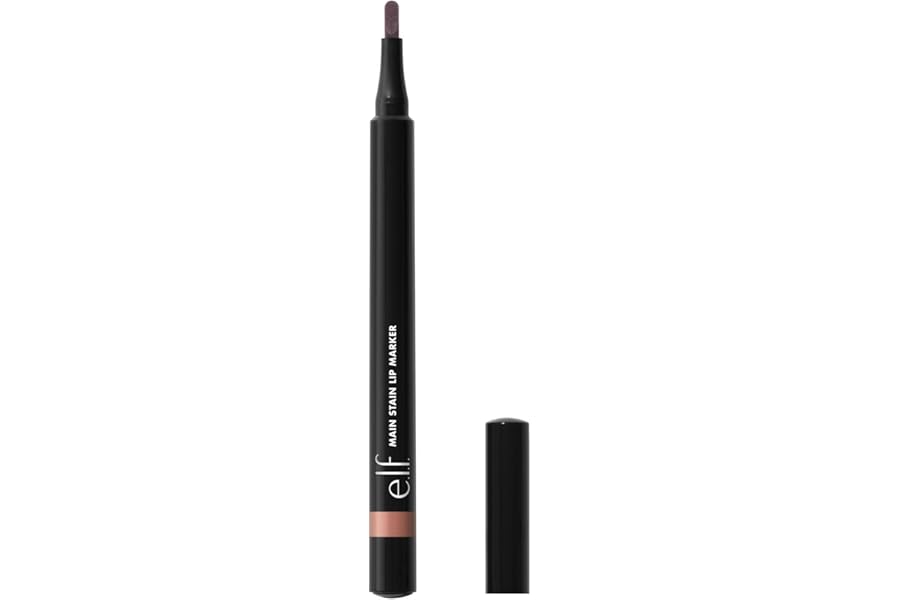 e.l.f. Main Stain Lip Marker, Lip Stain to Line, Define, Contour & Fill for Long-Lasting & Transfer-Resistant Color, Vegan & Cruelty-Free, Beigebait