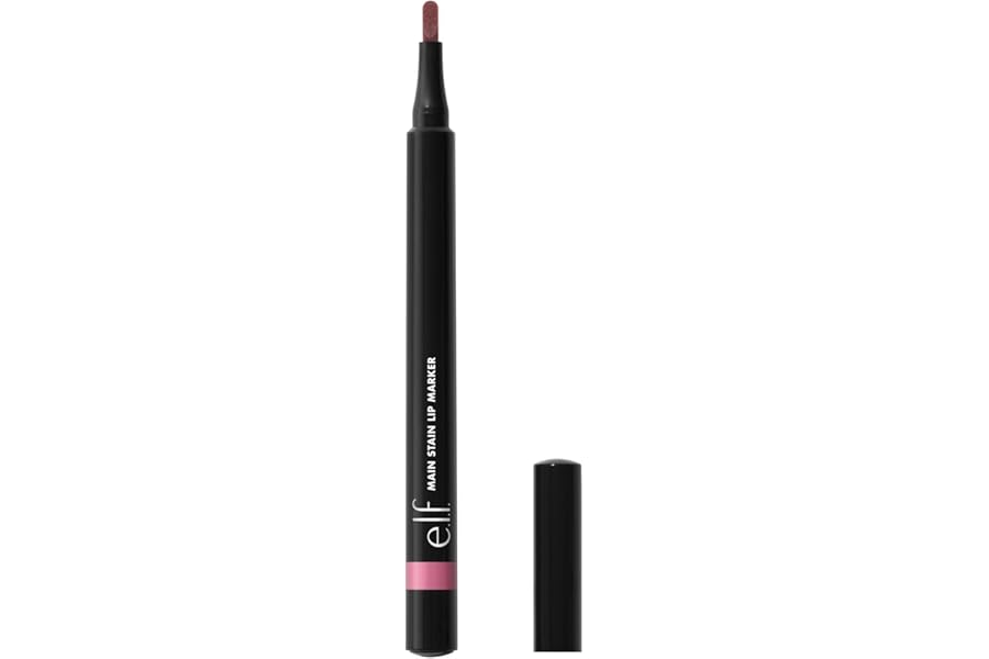 e.l.f. Main Stain Lip Marker, Lip Stain to Line, Define, Contour & Fill for Long-Lasting & Transfer-Resistant Color, Vegan & Cruelty-Free, Rose Macaron