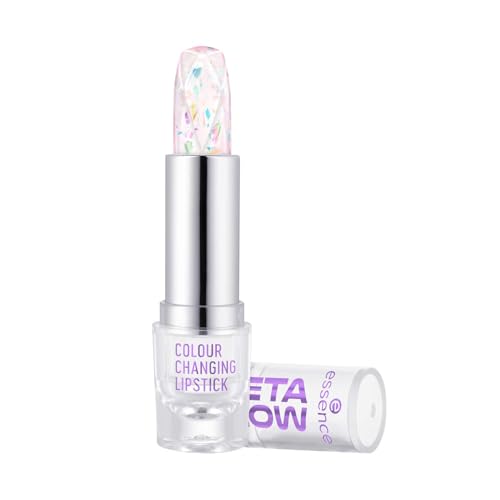 essence BARRA DE LABIOS QUE CAMBIA DE COLOR META GLOW, adaptación al color, Efecto tinte, natural, translúcido (3.4g)