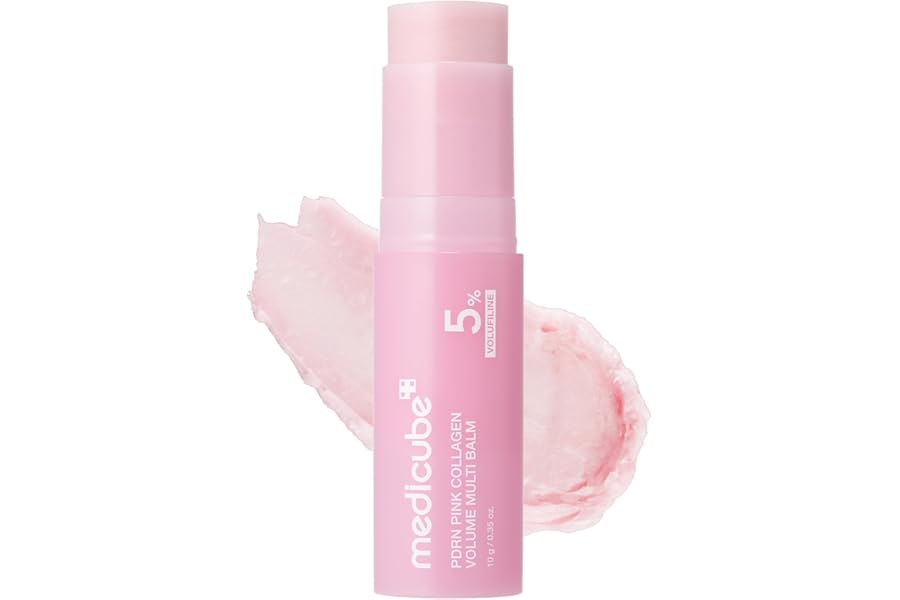 medicube PDRN Pink Collagen Volume Multi Balm Stick | Volufiline, PDRN, NAD, Collagen | Face & Body Balm for Under-Eyes, Neck