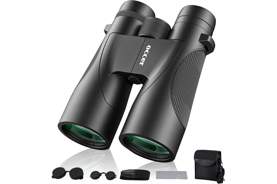 12x50 Binoculars for Adults Cruise Ship Travel Outdoor High Powerd Gift | Large 50mm Objective Lens, Easy Focus, Low Light Vision, Clear Image for Bird Watching Hunting Concert Stargazing