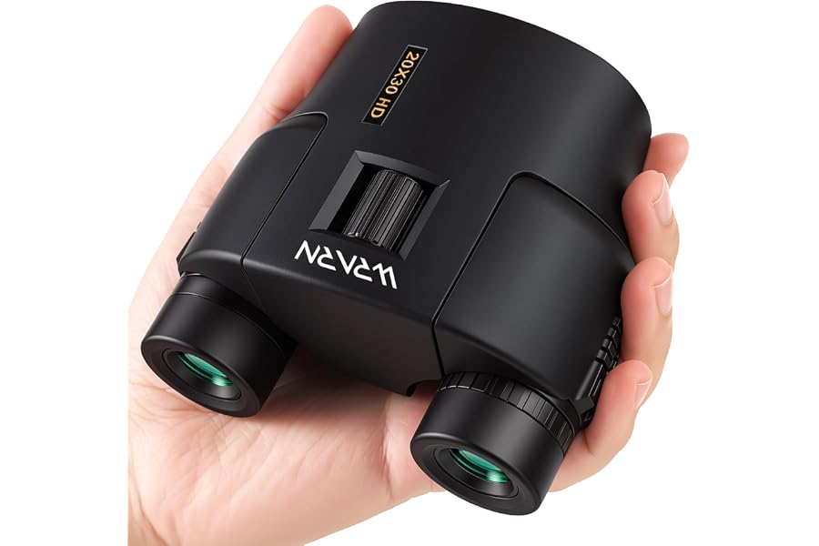 20X30 Compact Binoculars for Adults Bird Watching Travel, Black | High Power, Low Light Vision, Large Eyepiece Easy Focus for Sightseeing Hiking Camping Cruise Concert