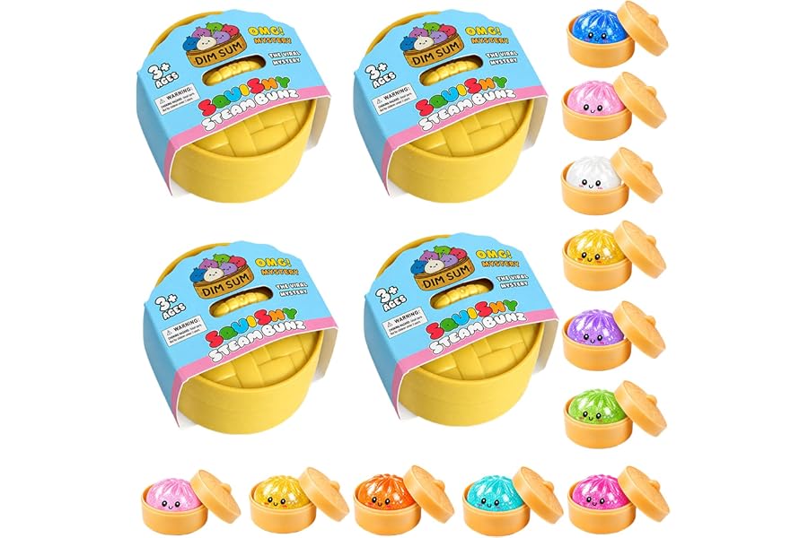 4PCS Squishy Toy Bulk for Adults,Random 4 Colors,Mini (2.2in) Stress Balls for Adults,Squishy Squeeze Relief Balls Bulk Fidget Toys,Christmas Stocking Stuffer Party Favors Gifts,Goodie Bags