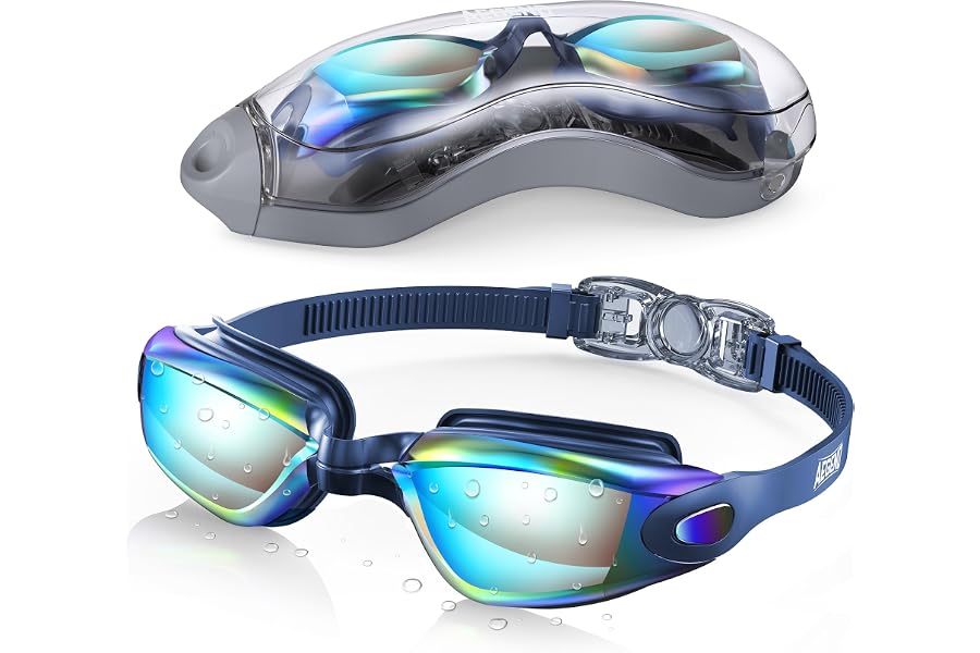 Aegend Swim Goggles, Swimming Goggles No Leaking Full Protect Adult Youth