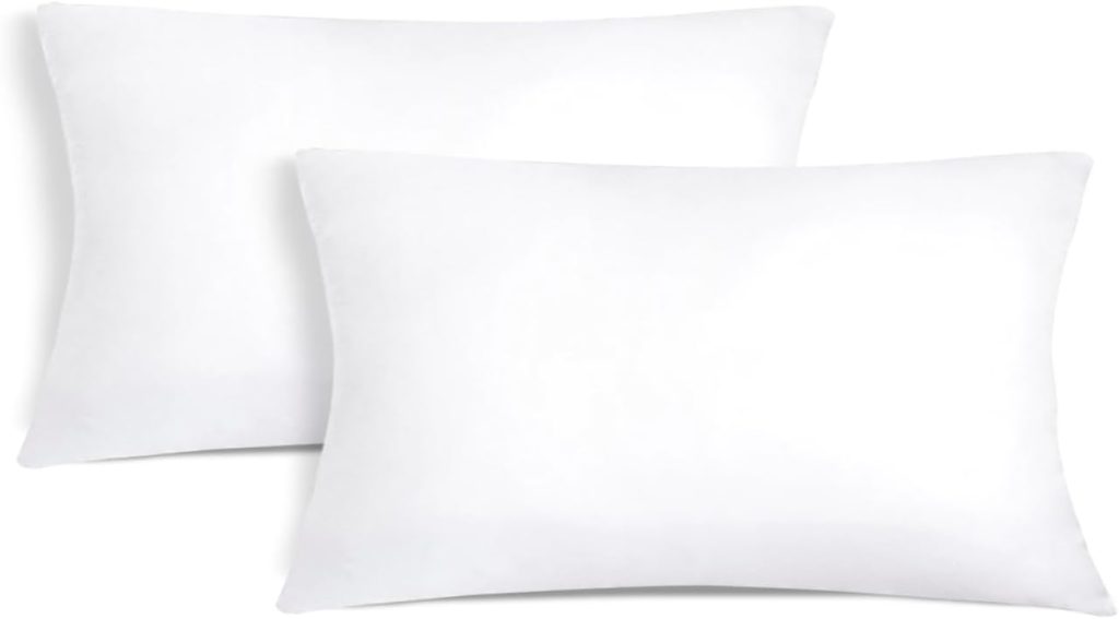 Aitsse- Relleno de Cojín de Fibra Hueca Siliconada de Alta Recuperación 2/4/6 Unidades, Suave, Mullido, Antialérgico. Cojín Decorativo para Casa, Dormitorio, Salón o Coche. (2, 30x50cm)