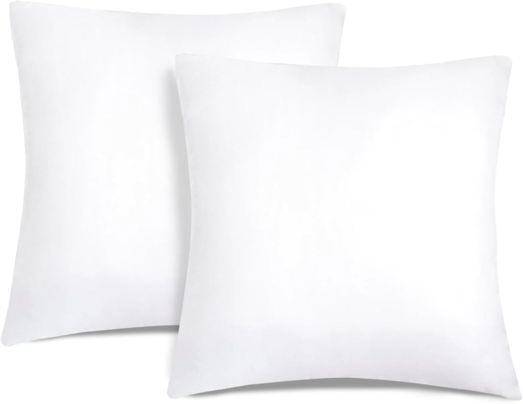 Aitsse- Relleno de Cojín de Fibra Hueca Siliconada de Alta Recuperación 2/4/6 Unidades, Suave, Mullido, Antialérgico. Cojín Decorativo para Casa, Dormitorio, Salón o Coche. (2, 50x50cm)