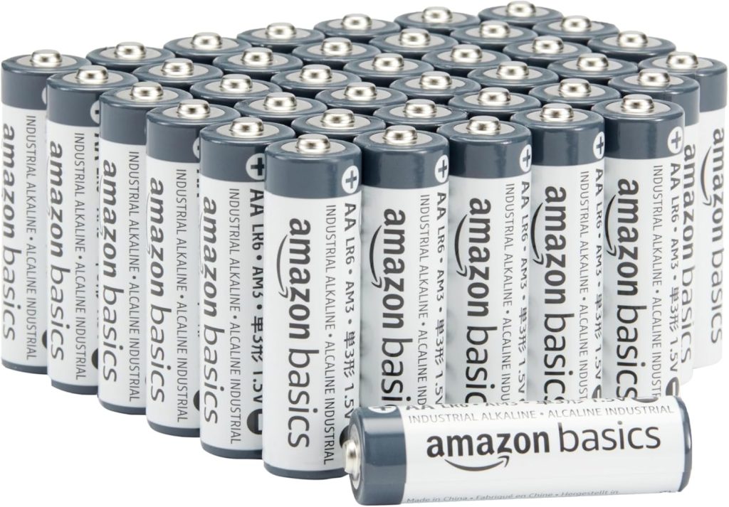 Amazon Basics - Paquete de 40 pilas industriales alcalinas AA, 1,5 voltios, vida útil de 5 años
