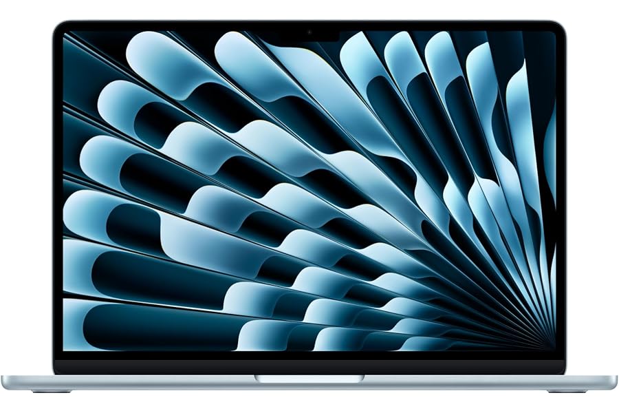 Apple 2026 MacBook Air 13-inch Laptop with M5 chip: Built for AI, 13.6-inch Liquid Retina Display, 16GB Unified Memory, 512GB SSD, 12MP Center Stage Camera, Touch ID, Wi-Fi 7; Sky Blue