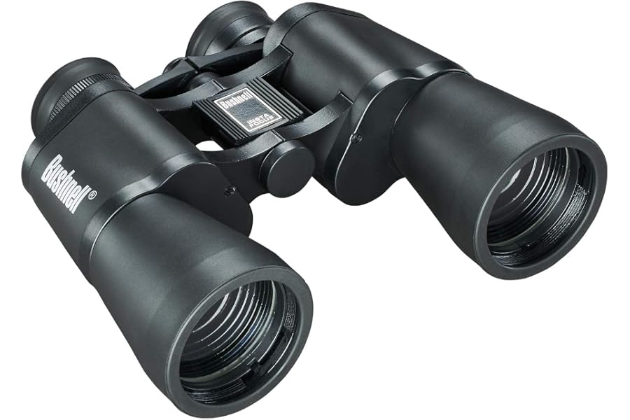 Bushnell Falcon 10x50 Wide-Angle Binoculars - Porro Prism, InstaFocus, BK7, Fold-Down Eyecups, Non-Slip Grip