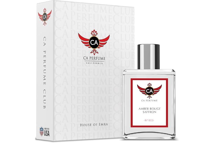 CA Perfume Impression of Amber Rouge Saffron for Women and Men Long Lasting Unisex Fragrance Eau De Parfum 1.7 Fl Oz 50ml