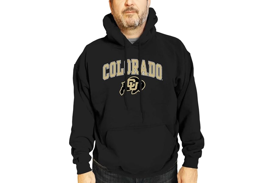 Campus Colors NCAA Arch & Logo Gameday Hoodie - Fleece Pullover Sweatshirt | 50/50 cotton-polyester fleece hoodie - 100+ schools - officially licensed NCAA fan apparel