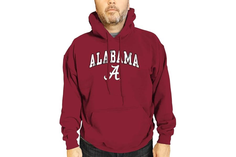 Campus Colors NCAA Arch & Logo Gameday Hoodie - Fleece Pullover Sweatshirt | 50/50 cotton-polyester fleece hoodie - 100+ schools - officially licensed NCAA fan apparel