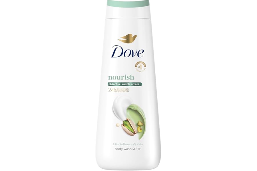 Dove Hydrating Body Wash for Women Pistachio & Vanilla Cream for Hydrated & Repaired Skin 20 fl oz