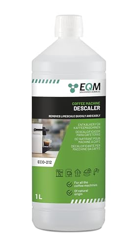 EQM - ECO-212 - Descalcificador para Cafeteras - 1L - Origen Natural 100% - Compatible con Todas las Máquinas de Café - Elimina la Cal Incrustada en Aparatos del Hogar