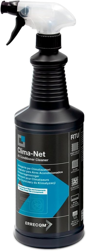 Errecom Clima-Net, Format Maxi 1 Litre, Cleaner for Air Conditioners, A/C Filters, Coils, and Outdoor Units