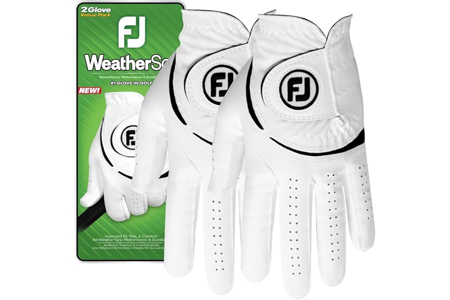 FootJoy Men's WeatherSof 2-Pack Golf Glove