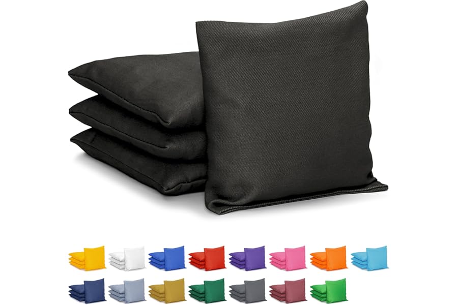 GoSports Classic Cornhole Bean Bags Set of 4-16 Colors Available - Regulation All Weather, Mix and Match