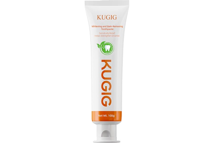 KUGIG Toothpaste for Sensitive Teeth, Gentle Enamel Care, Helps Support Gum Care & Plaque Control, Strengthens Enamel, Fresh Breath for Daily Use 3.5 Fl Oz (One Pack)