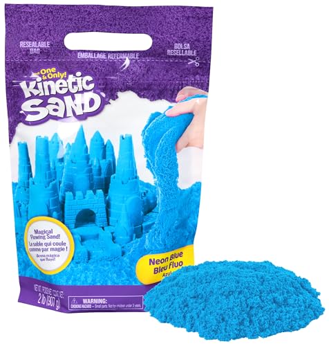 Kinetic Sand - 907 g de Arena Mágica Azul para Mezclar, Moldear y Crear - Kit Manualidades Niños - Juguetes Niños 3 Años + - Arena Kinetica