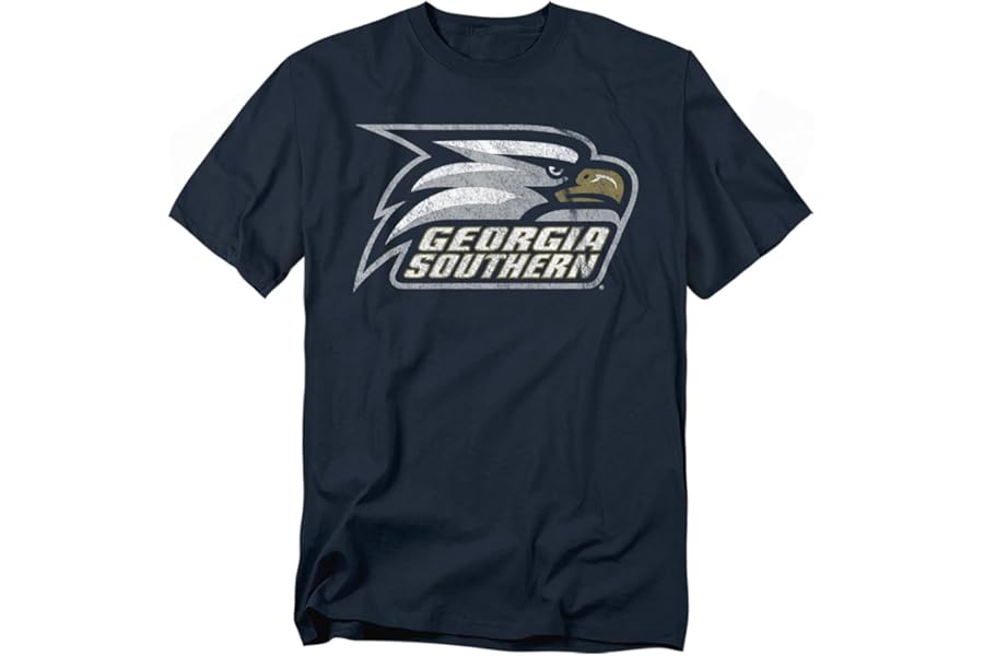 LOGOVISION Official Collegiate Distressed Primary Logo Adult T-Shirt Collection
