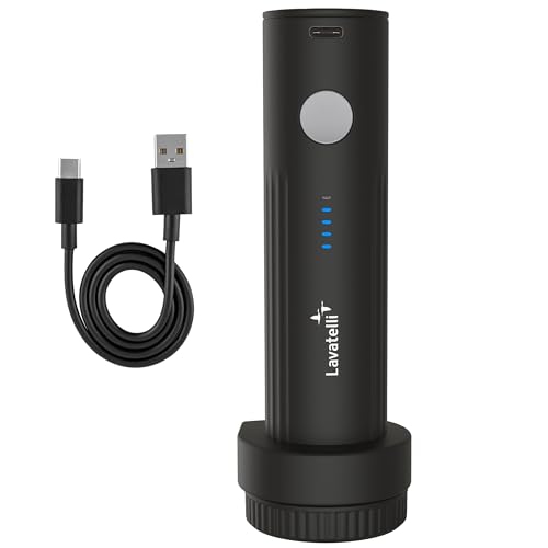Lavatelli - VAC-U-PUMP draadloze elektrische vacuümpomp voor vacuümzakken, kleding, reizen, compact en sterk, USB-C oplaadbaar, voor trolley, rugzak, luchtpomp voor reisgadgets en thuis, reisgadgets