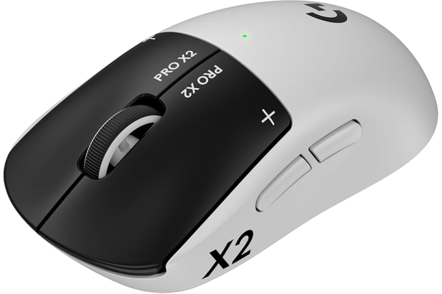 Logitech G PRO X2 SUPERSTRIKE Wireless Gaming Mouse: Customizable Rapid Trigger Magnetic Analog Switches, Adjustable Click Ha