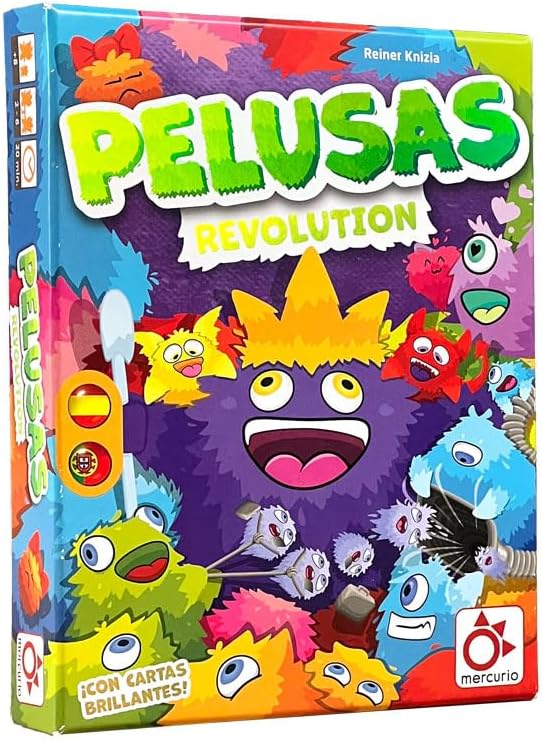 MERCURIO - PELUSAS REVOLUTION - Juego de Cartas para la Familia - Juego de Mesa con Nuevas Cartas y Mecánicas Emocionantes - 2-6 Jugadores - A partir de 8 años