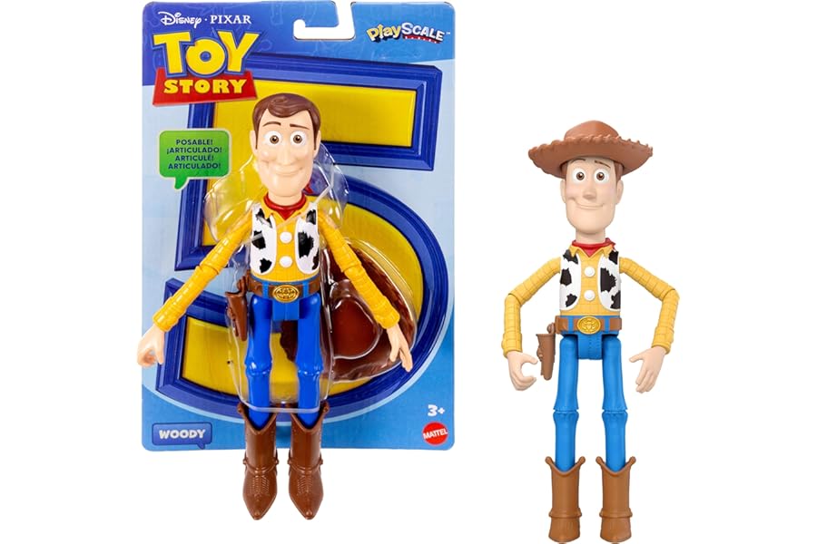 Mattel Disney and Pixar Toy Story Action Figures 7 Inch Playscale Key Characters, 8 Plus Posable Joints with Movie Accurate Design