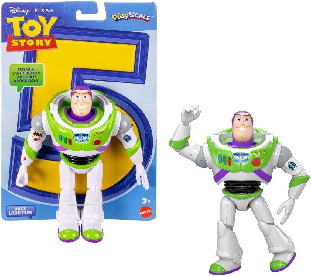 Mattel Disney y Pixar Toy Story 5 Buzz Lightyear Figura de acción | Escala 18 cm, 1 personaje clave, 8+ articulaciones móviles, diseño fiel a la película, JKV15