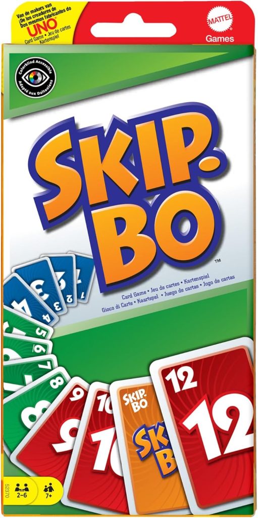Mattel Games Skip-Bo, dès 7 Ans+, 2-6 Joueurs