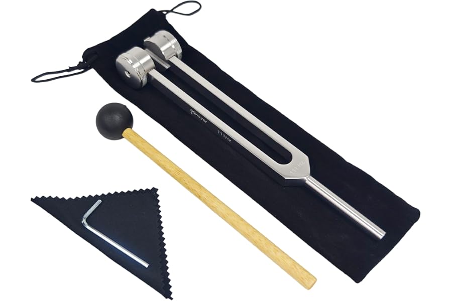 Miwayer Professional 111 Hz Tuning Forks for Healing, Medical, and Music - Multi-Frequency Tuning Fork Kit for Sound Therapy, Meditation, Chakra Balancing, and Instrument Tuning