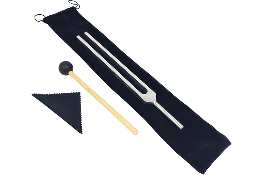 Miwayer Professional 144 Hz Tuning Forks for Healing, Medical, and Music - Multi-Frequency Tuning Fork Kit for Sound Therapy, Meditation, Chakra Balancing, and Instrument Tuning