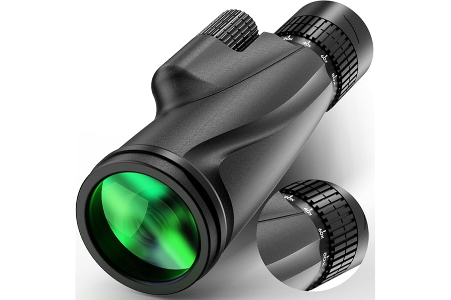 Monocular Telescope 80 x 100 High Powered Monoculars for Adults with Tripod, Monocular for Smartphone Suitable for Bird Watch