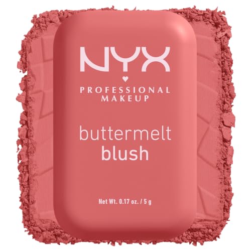 NYX Professional Makeup Buttermelt Blush Poudre Fondante Feeling Butta | Tenue 12h sans transfert, Fini soft mat, Résiste à l'estompage, Formule vegan, 12 teintes disponibles