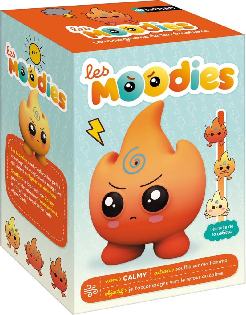 Nathan Les Moodies Calmy, Compagnon des Émotions, Jouet Electronique | Figurine pour l'Education Positive - Respiration Guidée et Retour Au Calme - pour Jeunes Enfants à partir de 3 Ans
