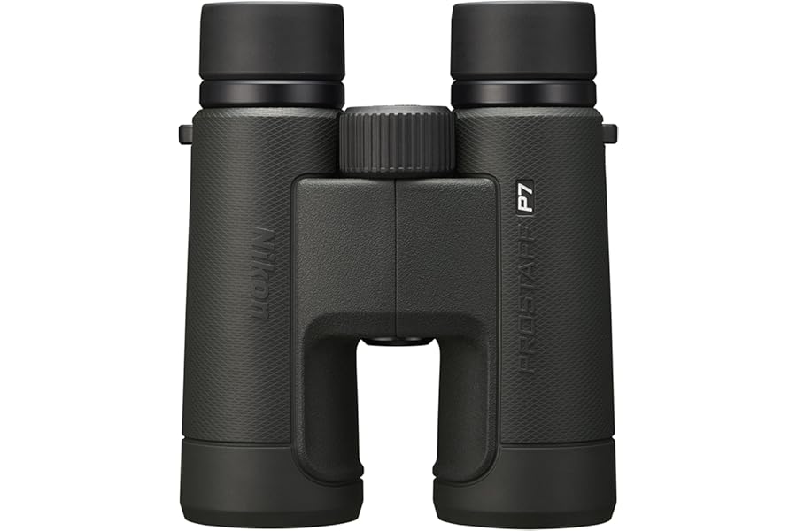 Nikon PROSTAFF P7 8x42 Binocular | Waterproof, fogproof, rubber-armored Full-Size Binocular, oil & water repellent coating &